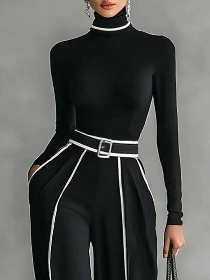 Alina | Women's Two-Piece Set with High Collar