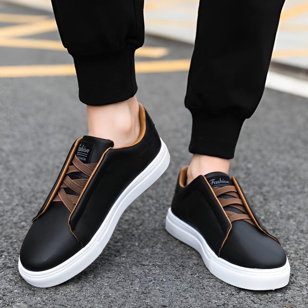 Bernardo | Men's Cushioned Lace-Up Trendy Trainers