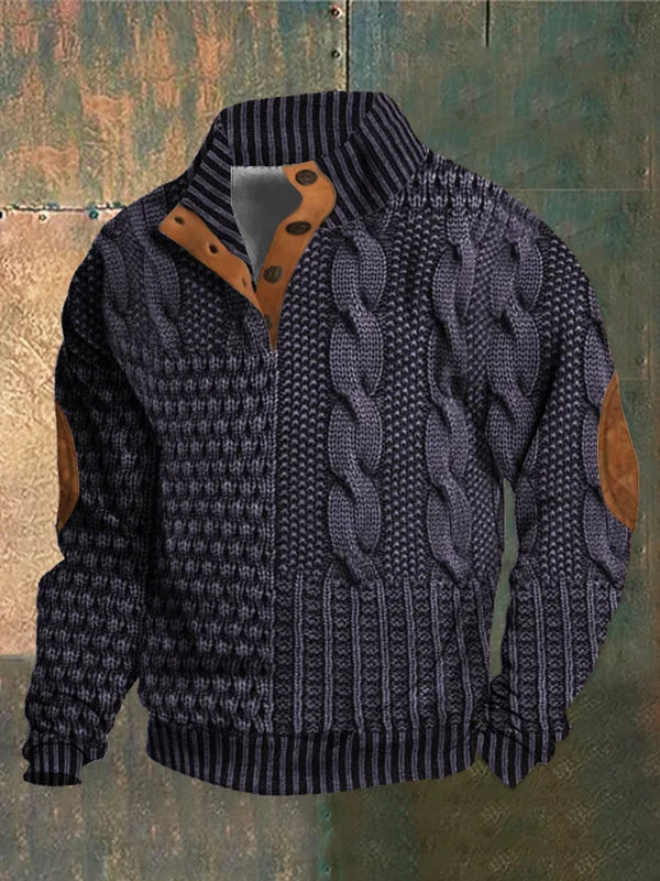 Basil | Men's Patterned Cozy Jumper