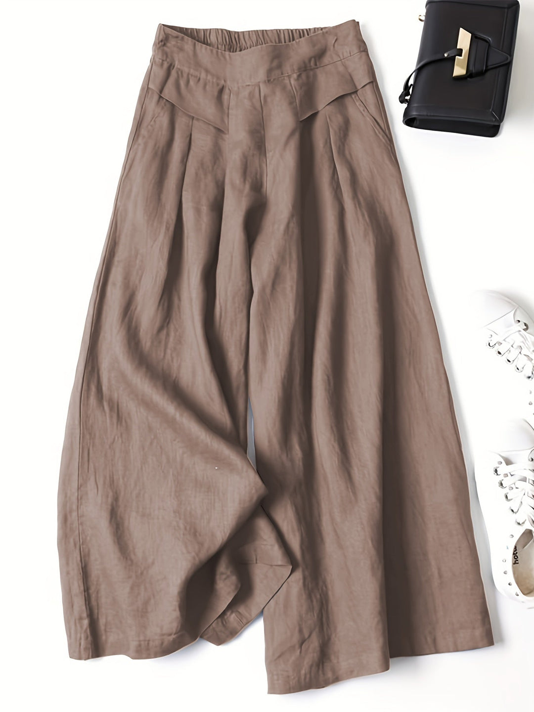 Bella | Women's Comfortable Wide-Leg Capri Trousers