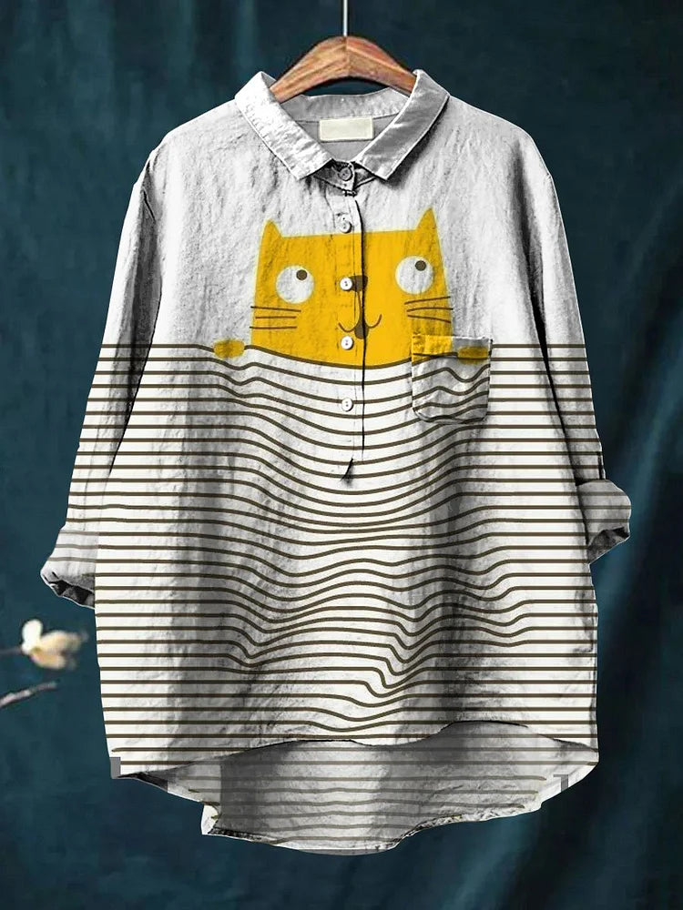 Uluru | Longline Cat Art Shirt