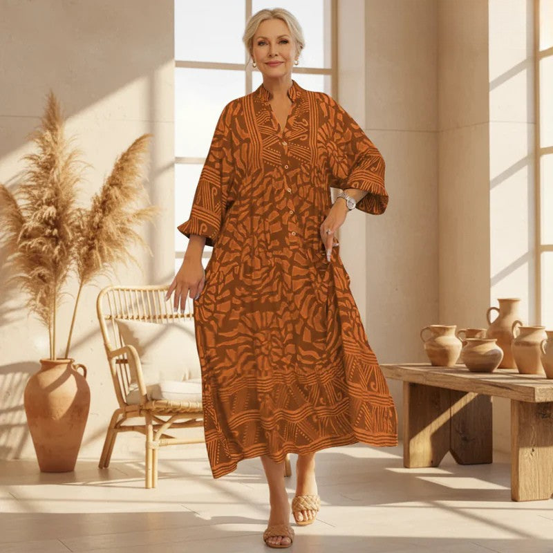 Carmilla | Women's Relaxed Vibrant Printed Maxi Dress