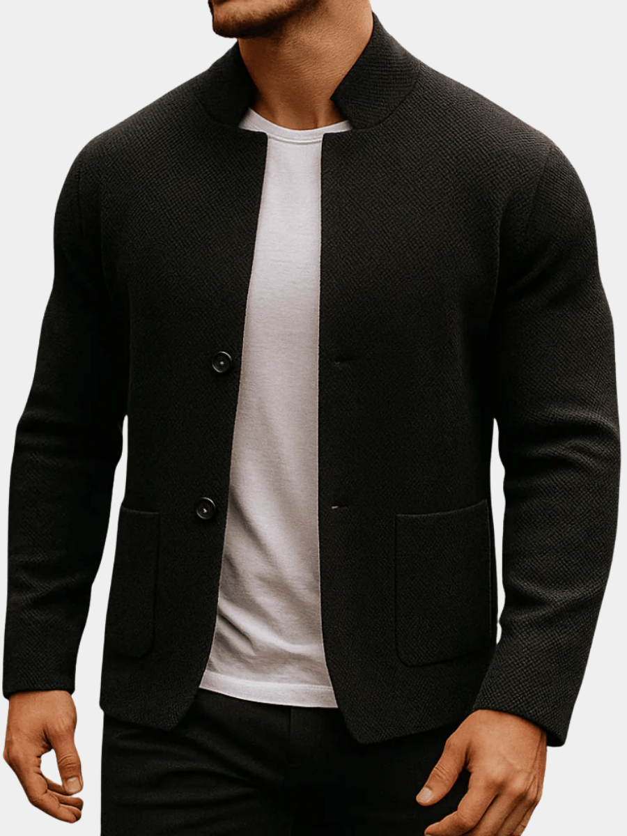 Relaxed Laurent Monaco | Men's Texture Vest with Pockets
