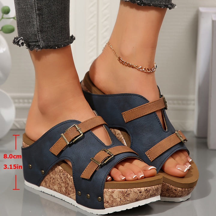 Women's Harbor Buckle Comfort Heel Support Sandals