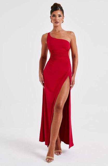 Alecia | Women's Maxi Dress with Cut-Out