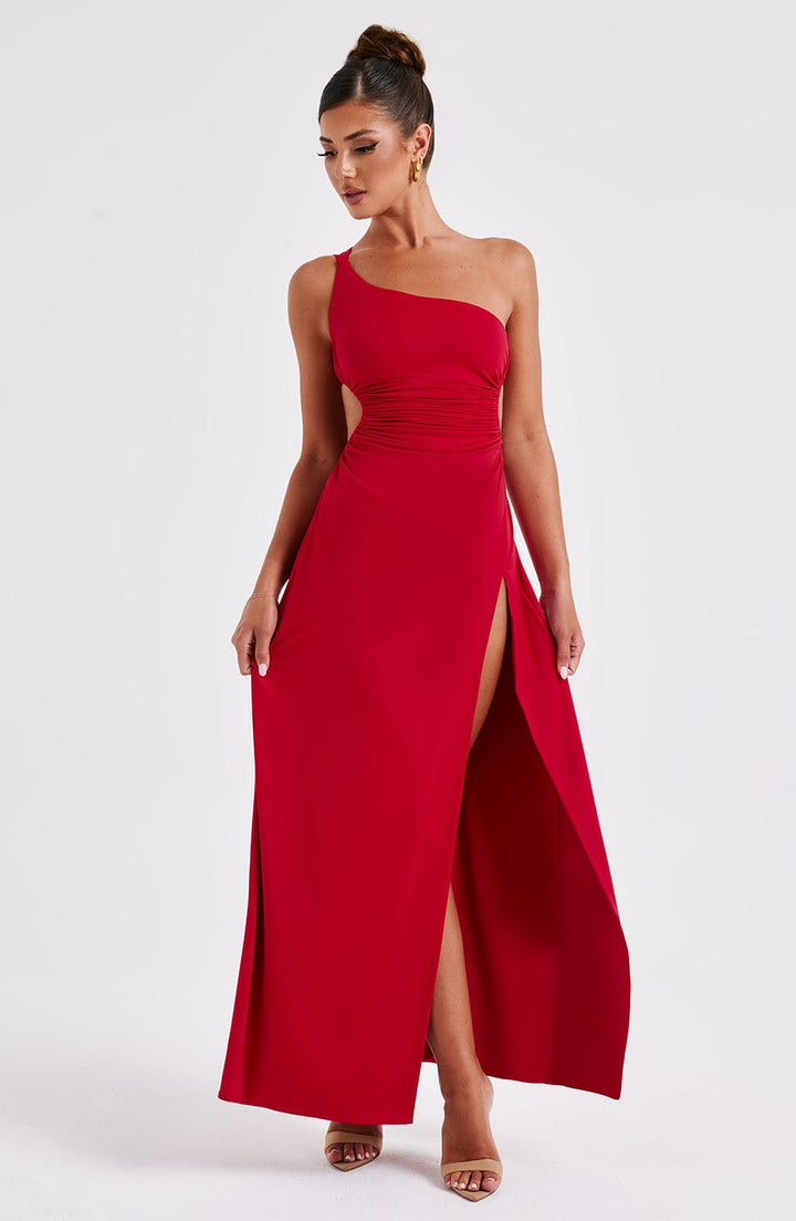 Alecia | Women's Maxi Dress with Cut-Out