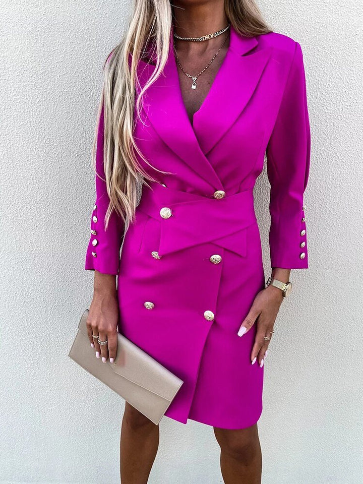 Women's Emmie Chic Blazer Mini Dress with Long Sleeve
