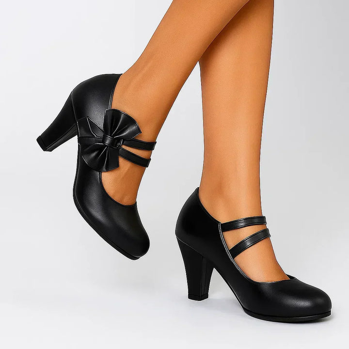 Bel | Women's Cushioned Buckle Elegant Heels