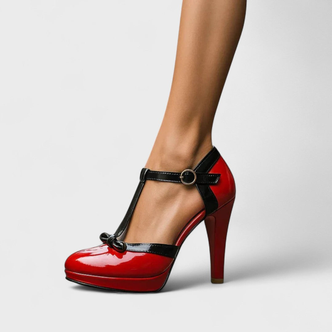 Bella | Women's Cushioned Buckle Stylish Heels Designed for Ultimate Comfort