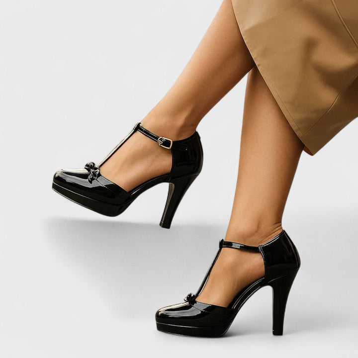 Bella | Women's Cushioned Buckle Stylish Heels Designed for Ultimate Comfort