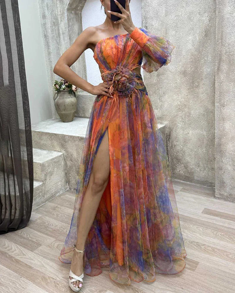 Amelia | Women's Elegant Split Maxi Dress