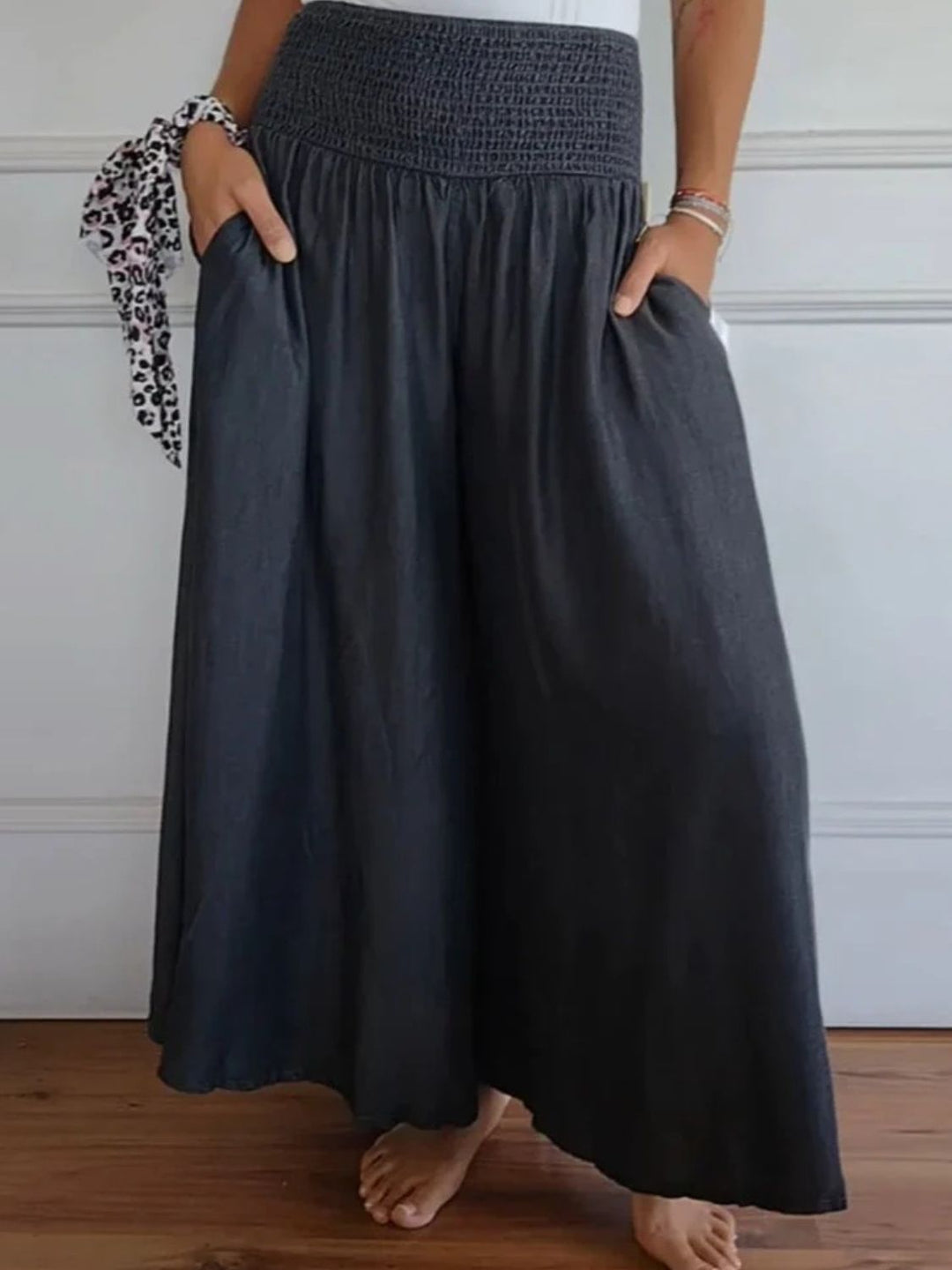 Marlene | Women's Loose-Fitting Trousers for Summer with Pockets