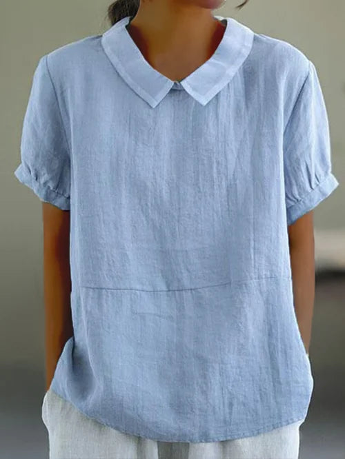 Amalie | Women's Relaxed Fit Collared Blouse