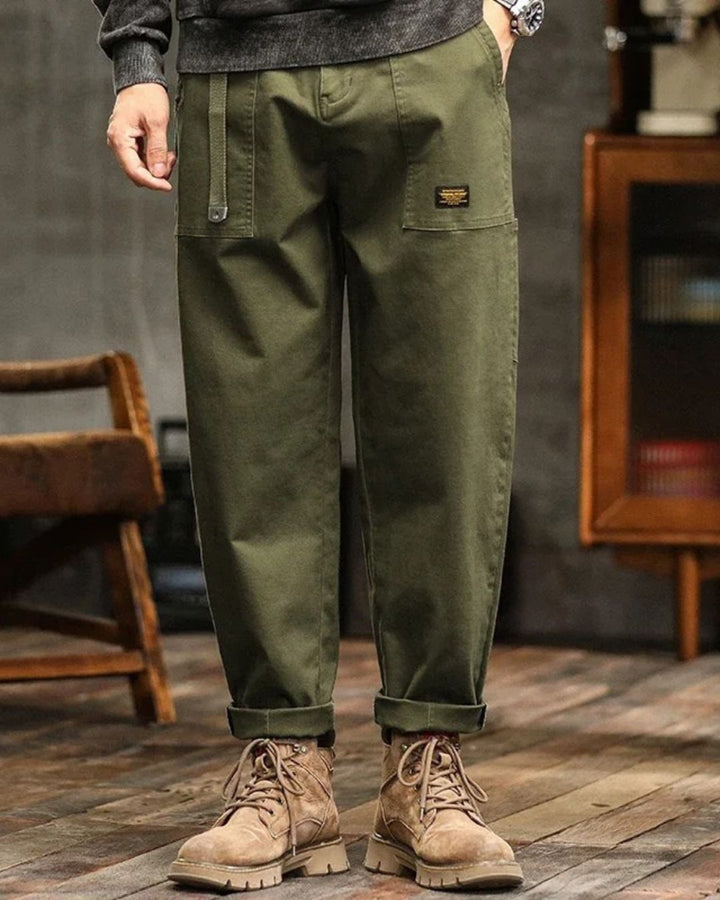 Levin | Men's Relaxed Vintage Cargo Trousers with Pockets