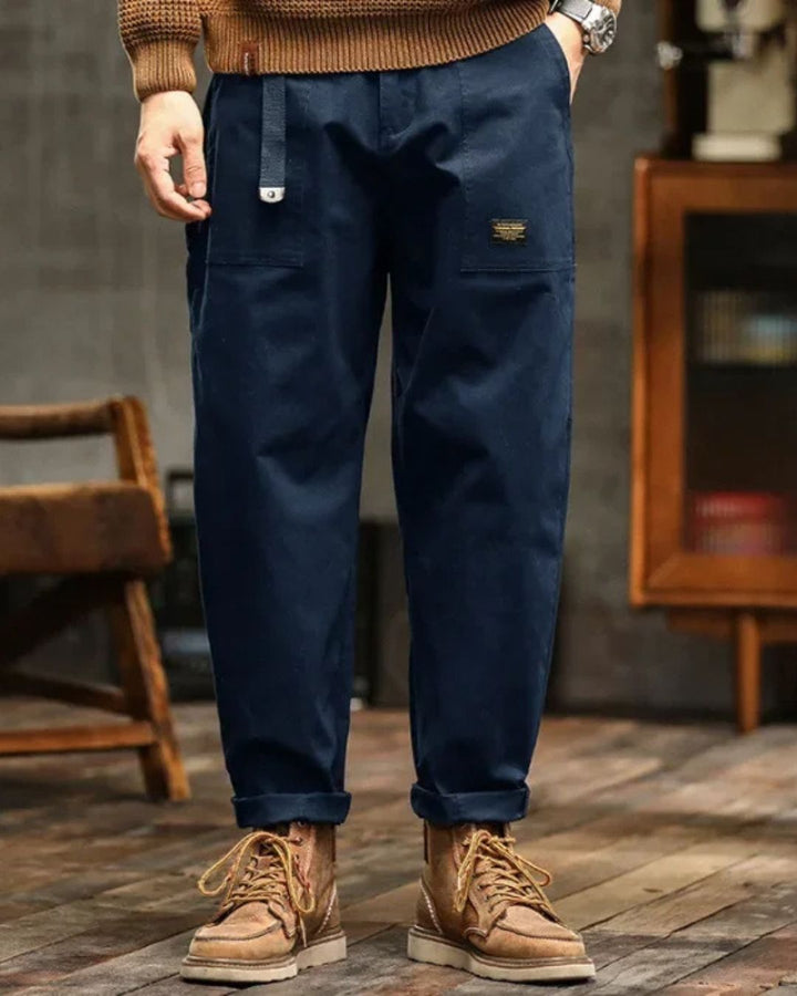 Levin | Men's Relaxed Vintage Cargo Trousers with Pockets