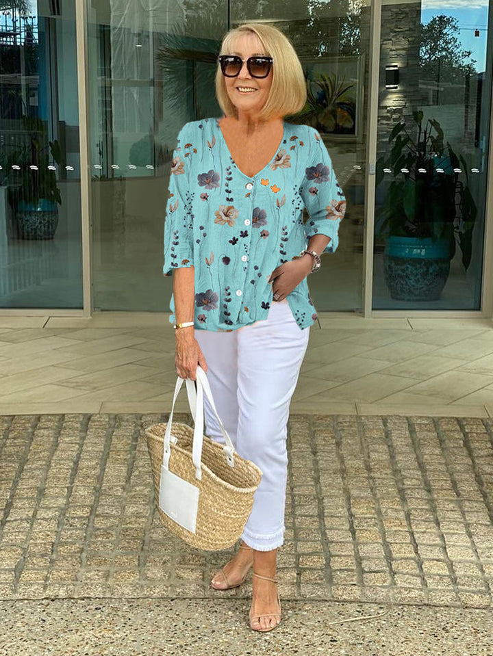 Barbara | Women's and Floral Top