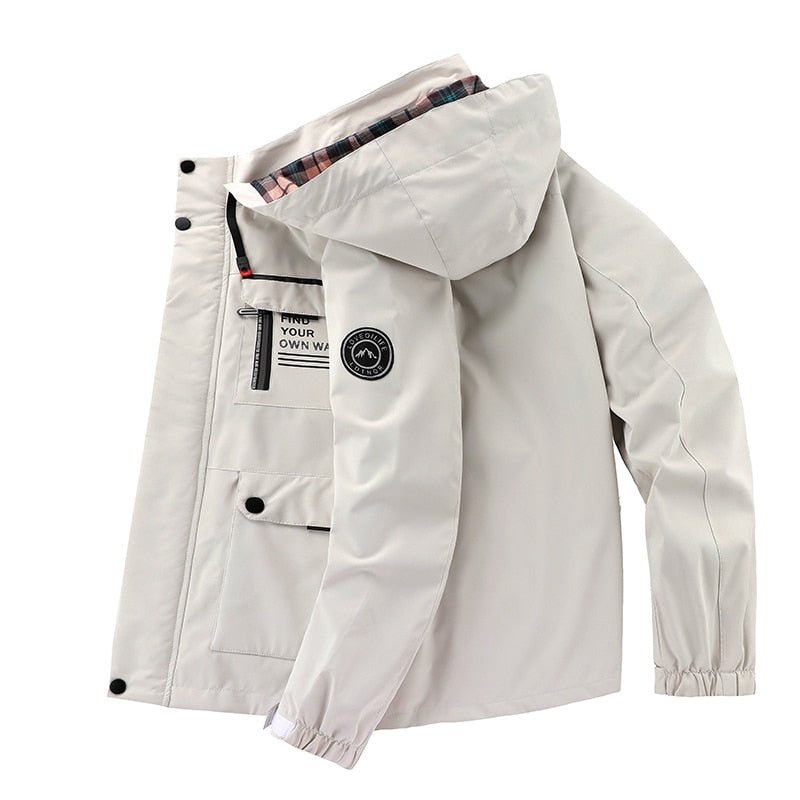 Men's Relaxed Cole Outdoor Jacket, Windproof and Waterproof Protection with Pockets