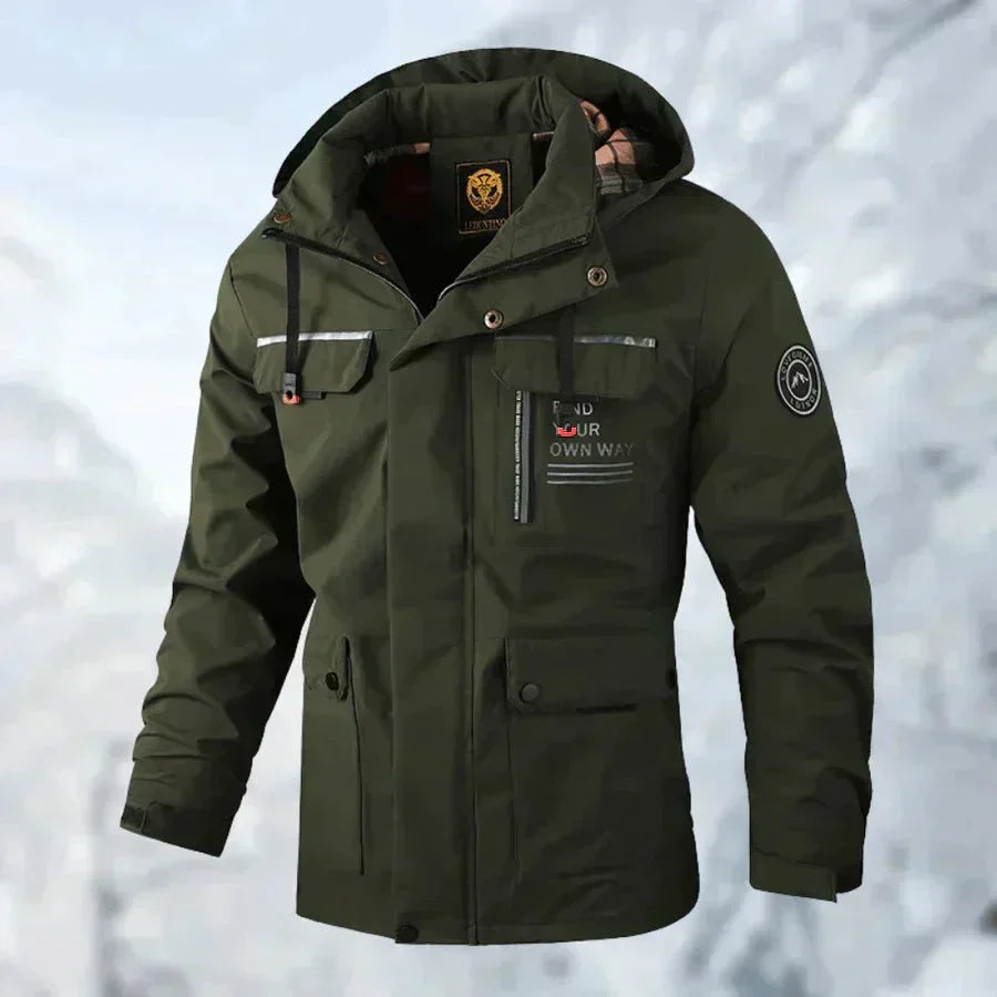 Men's Relaxed Cole Outdoor Jacket, Windproof and Waterproof Protection with Pockets