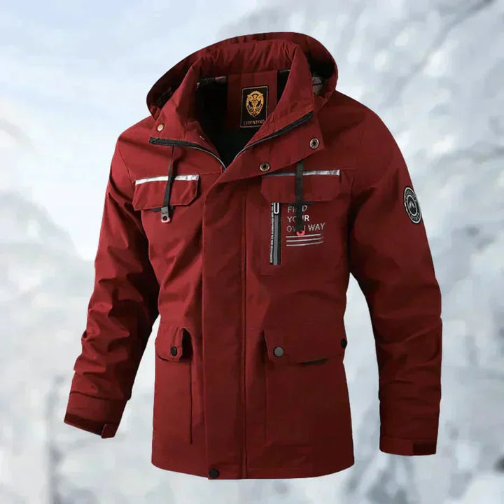 Men's Relaxed Cole Outdoor Jacket, Windproof and Waterproof Protection with Pockets