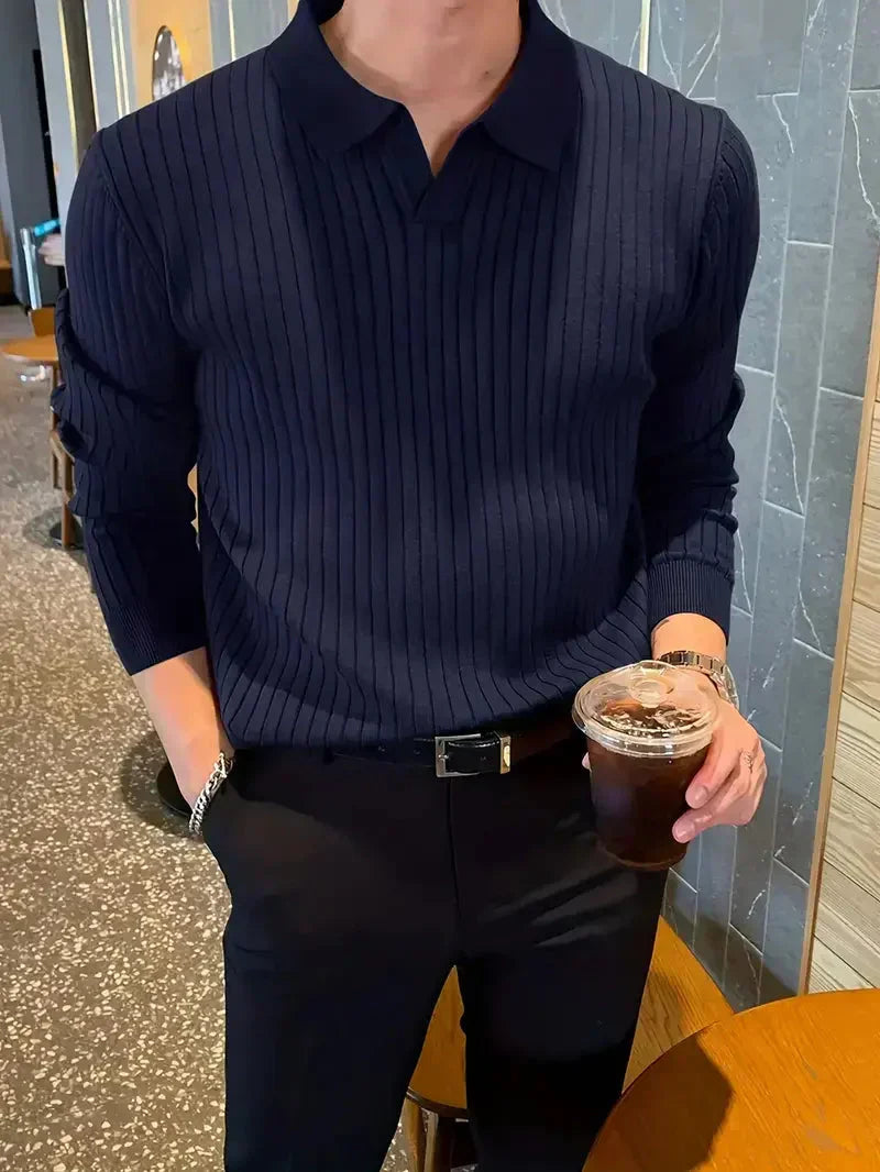 Men's Brit & Boho | Ribbed Pullover Shirt