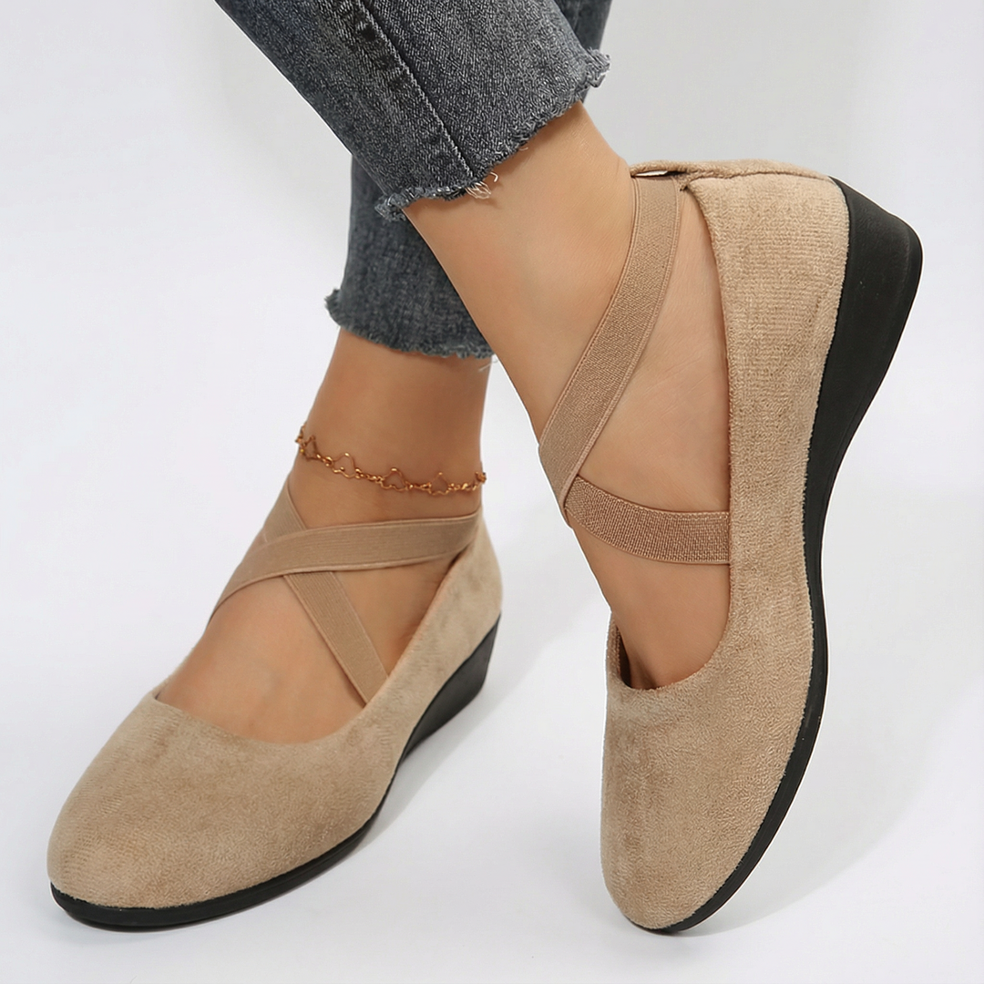 Angel | Comfy Closed Wedge Slip-On Shoes