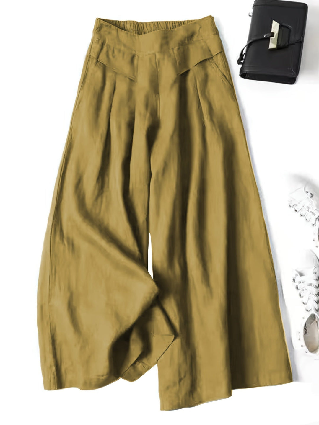 Bella | Women's Comfortable Wide-Leg Capri Trousers