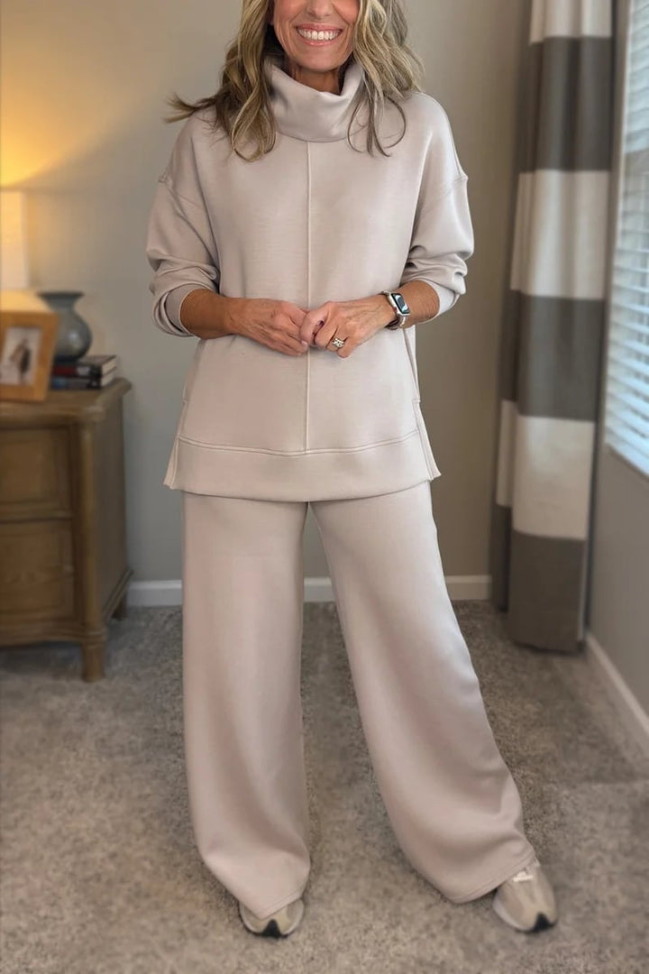Remy | Relaxed Two-Piece Women’s Travel Set with Side Slit and Side Slits