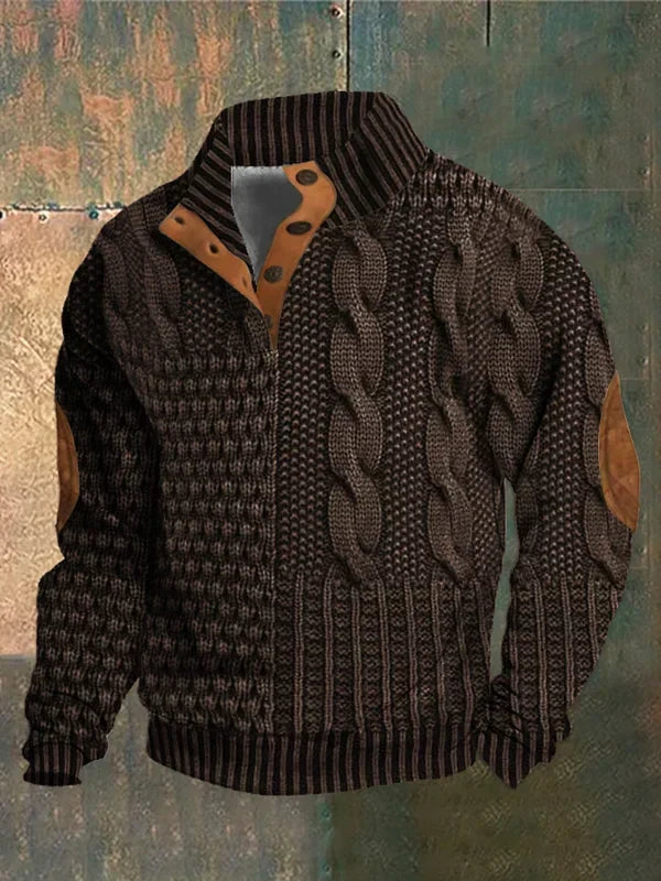 Basil | Men's Patterned Cozy Jumper