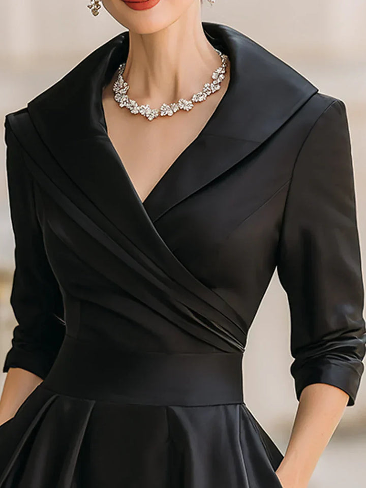 Clara | Women's Elegant Midi Dress with Pockets