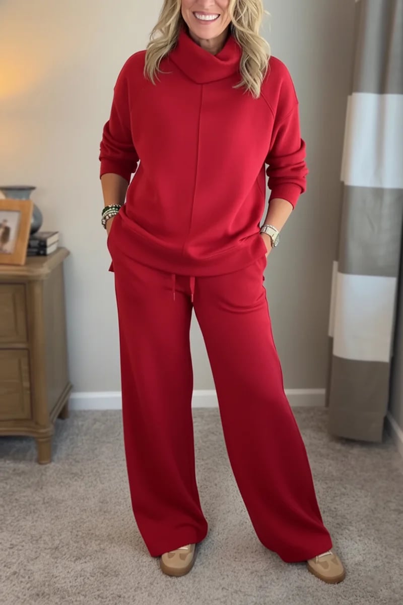 Remy | Relaxed Two-Piece Women’s Travel Set with Side Slit and Side Slits