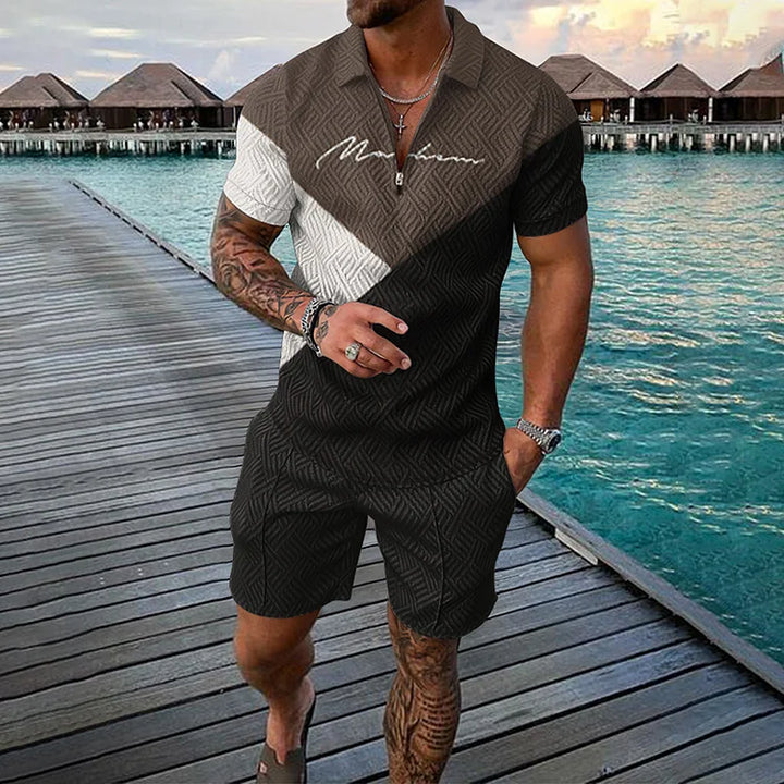 Jonas | Men's Vanguard Poloshirt & Shorts Set with Pockets