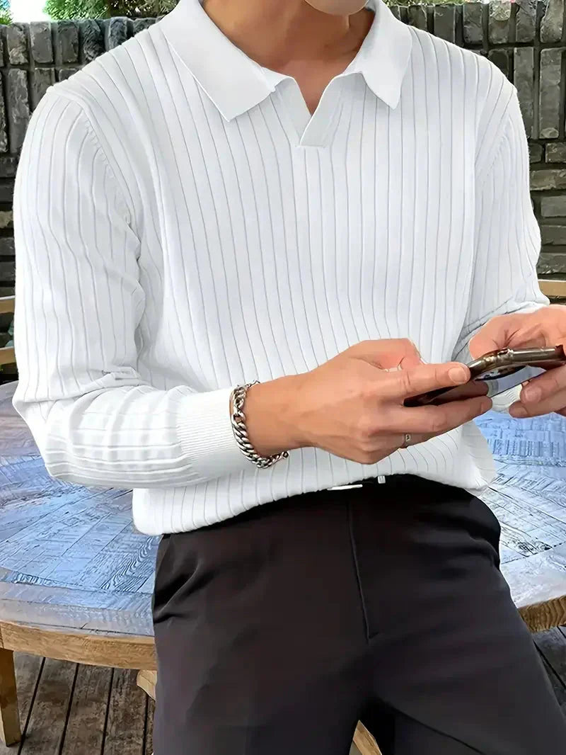 Men's Brit & Boho | Ribbed Pullover Shirt