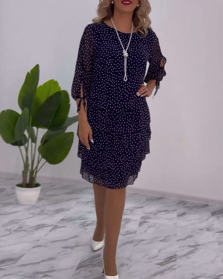 Tilly | Women's Polka Dot Layered Mini Dress