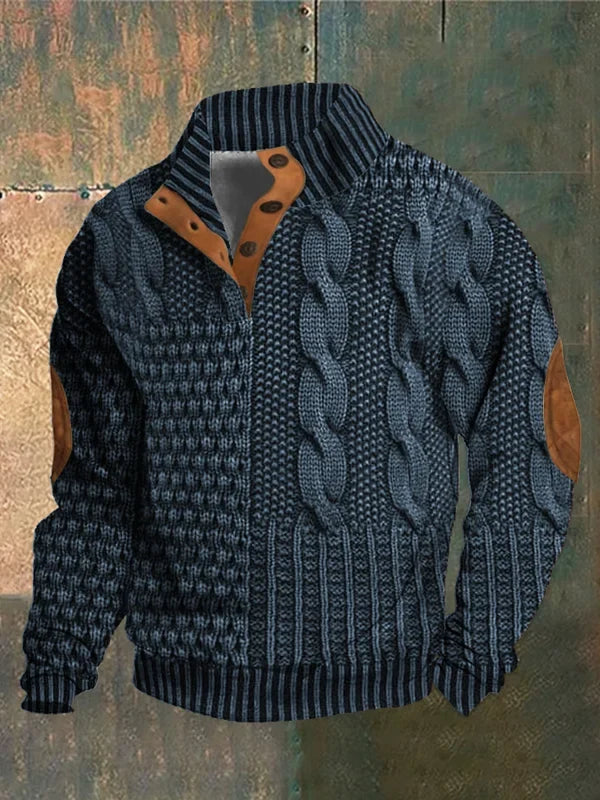 Basil | Men's Patterned Cozy Jumper