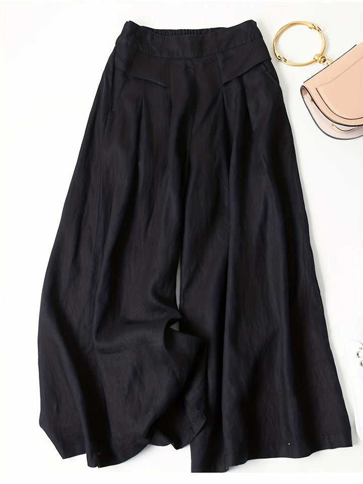 Bella | Women's Comfortable Wide-Leg Capri Trousers