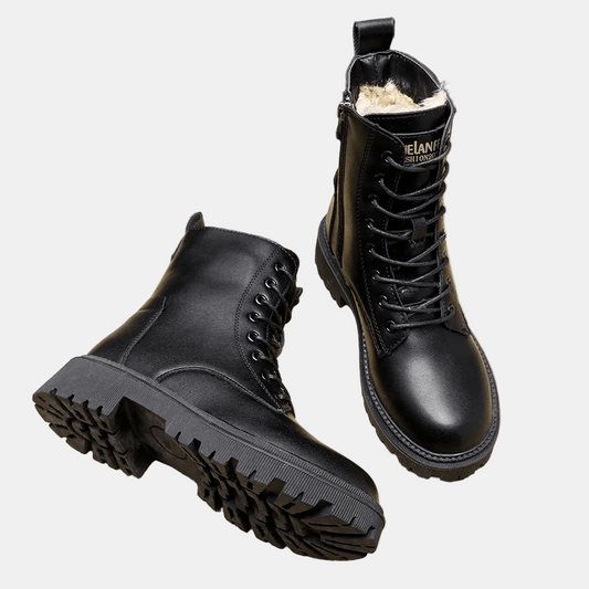Alexis | Women's Cushioned Lace-Up Square Heel Ankle Boots