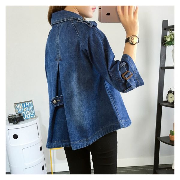 Sezina | Women's Stylish Denim Cape Coat