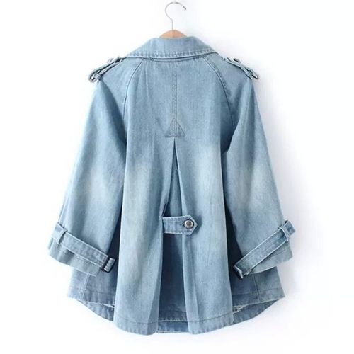 Sezina | Women's Stylish Denim Cape Coat