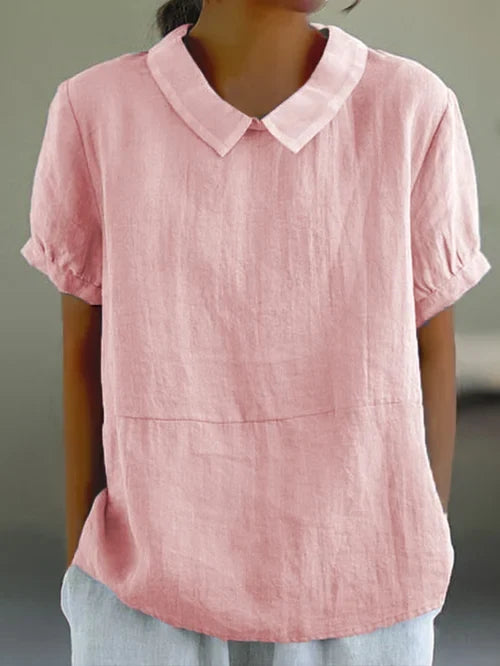 Amalie | Women's Relaxed Fit Collared Blouse