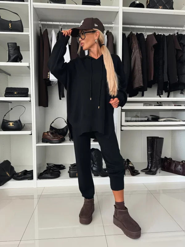 Camilla | Elegant Hooded Two-Piece Women's Set