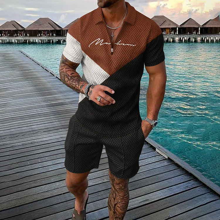 Jonas | Men's Vanguard Poloshirt & Shorts Set with Pockets