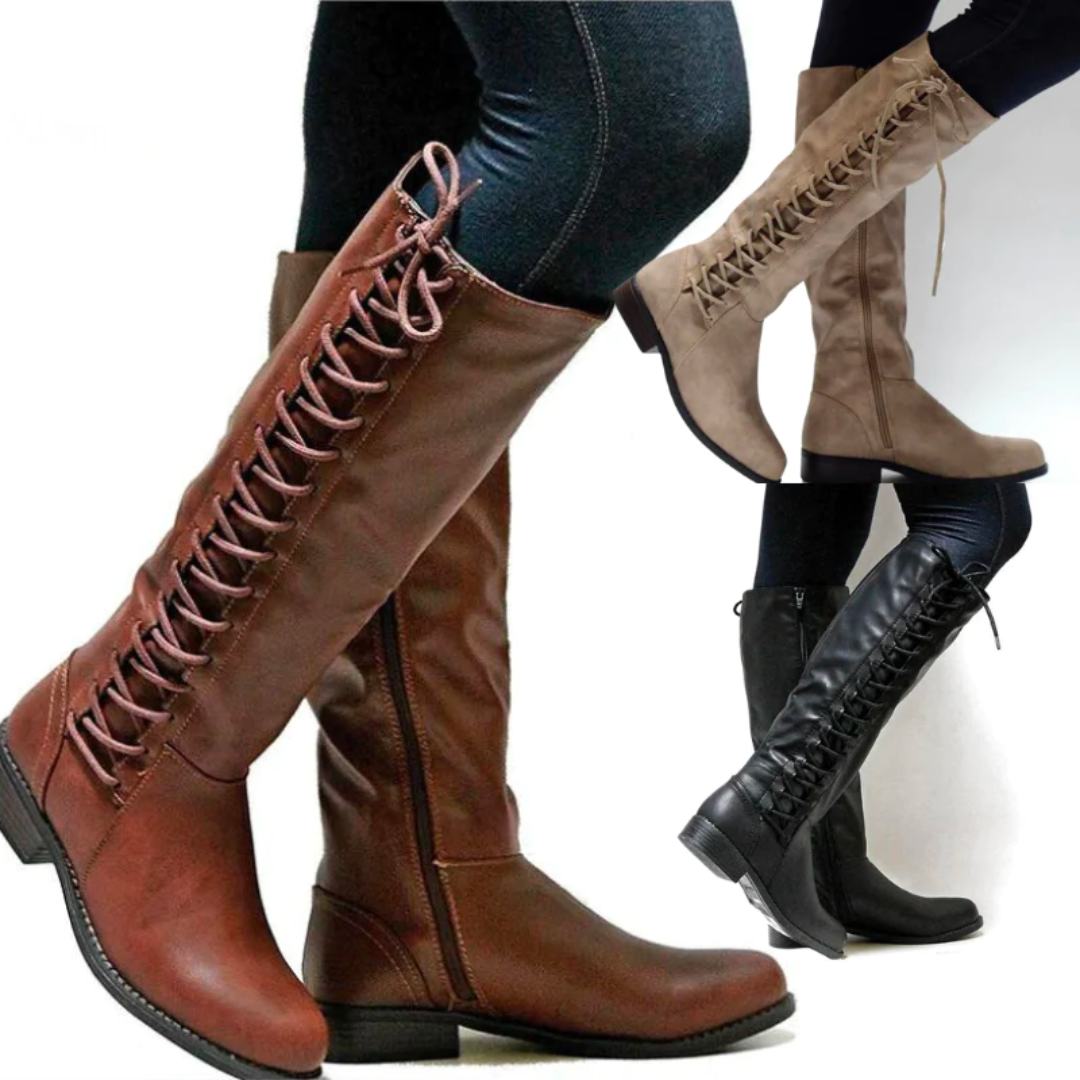 Aubrey | Women's Cushioned Lace-Up High Boots
