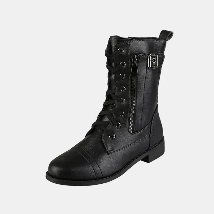 Bailey | Women's Cushioned Lace-Up Round Toe Autumn Boots