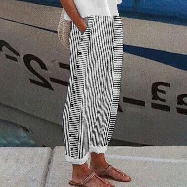 Caroline | Women's Trousers with Pockets and Drawstring