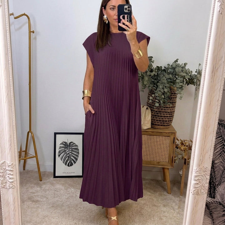 Ana | Women's Classic Comfort Maxi Dress with Pockets
