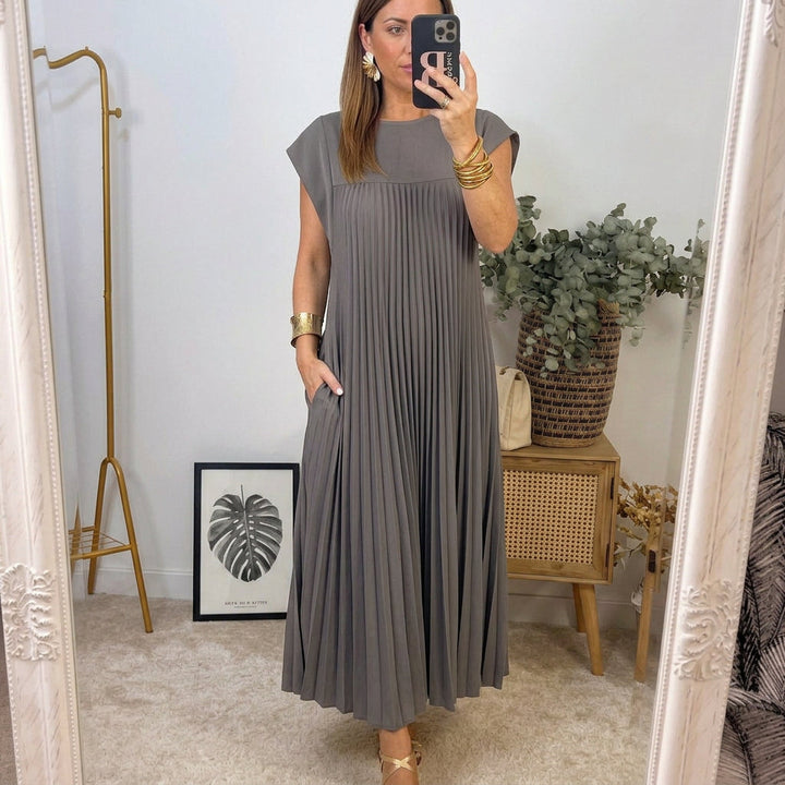 Ana | Women's Classic Comfort Maxi Dress with Pockets
