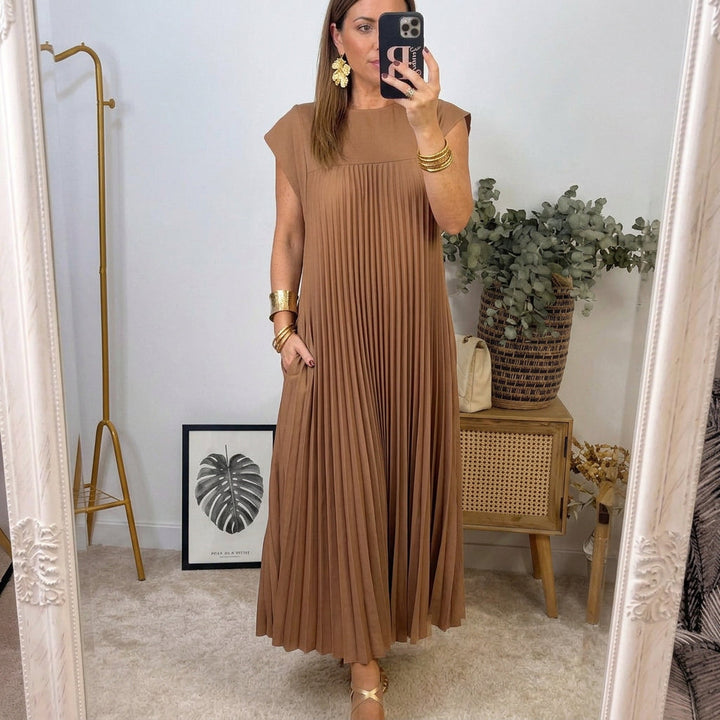 Ana | Women's Classic Comfort Maxi Dress with Pockets