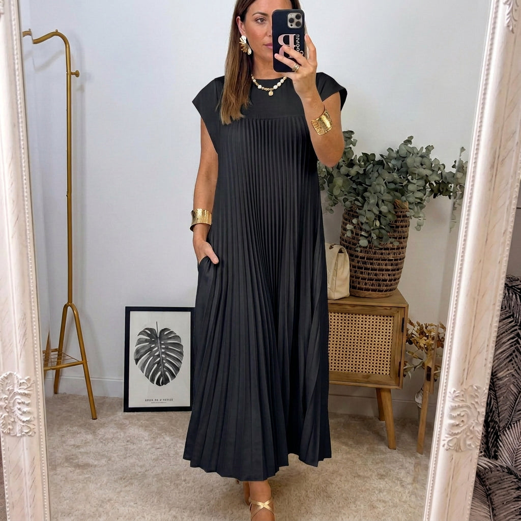 Ana | Women's Classic Comfort Maxi Dress with Pockets