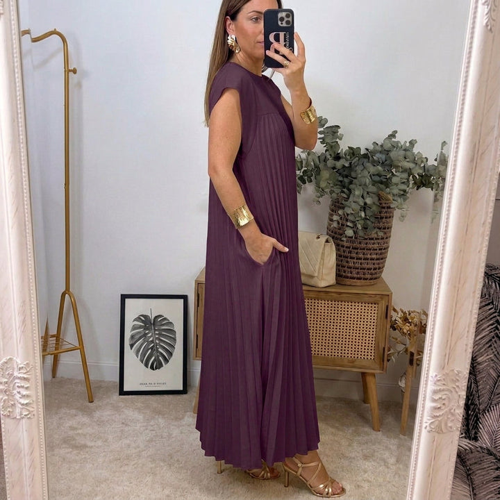 Ana | Women's Classic Comfort Maxi Dress with Pockets
