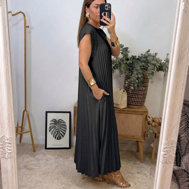 Ana | Women's Classic Comfort Maxi Dress with Pockets